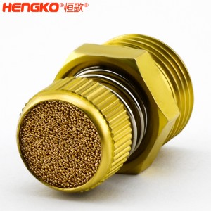 廠家批發(fā)HSD型可調(diào)節(jié)青銅消聲消音器多規(guī)格耐高溫消音降噪，用于電磁閥氣動(dòng)靜音器接頭